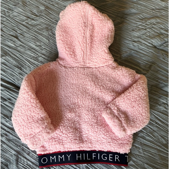 Tommy Hilfiger Baby Girls Minky Hooded Jacket Zip up Fleece ACCEPTING OFFERS - Picture 4 of 16